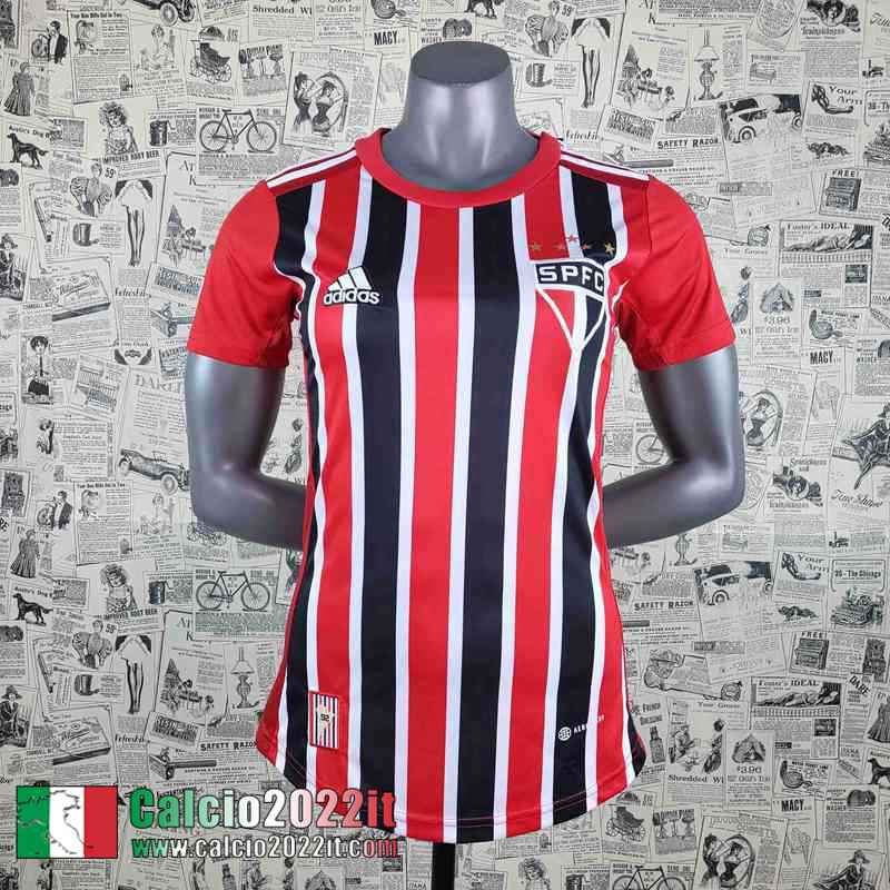 sao paulo Maglia Calcio Bendato Donna 2022 2023 AW45