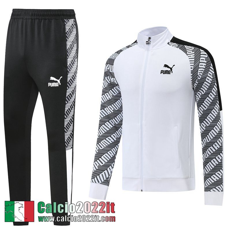 Sport Full Zip Giacca Bianco grigio Uomo 2022 2023 JK459