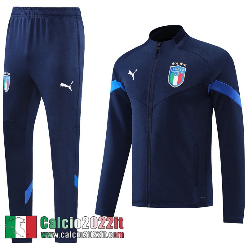 Italia Full Zip Giacca blu Uomo 2022 2023 JK464