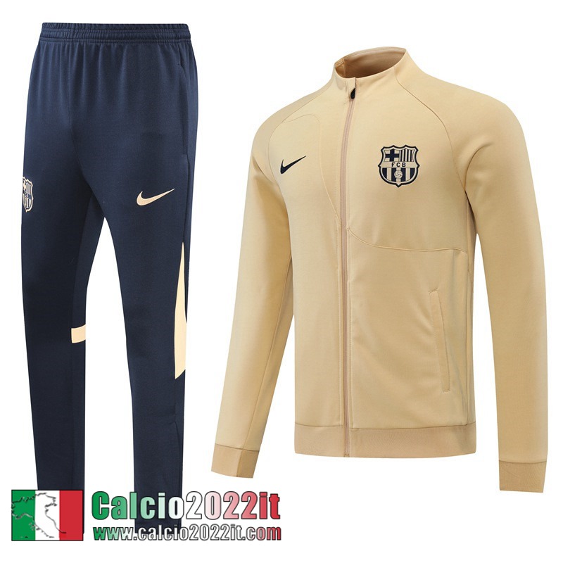 Barcellona Full Zip Giacca Cachi Uomo 2022 2023 JK474