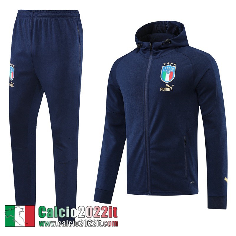 Italia Full Zip Hoodie - Giacca blu Uomo 2022 2023 JK479