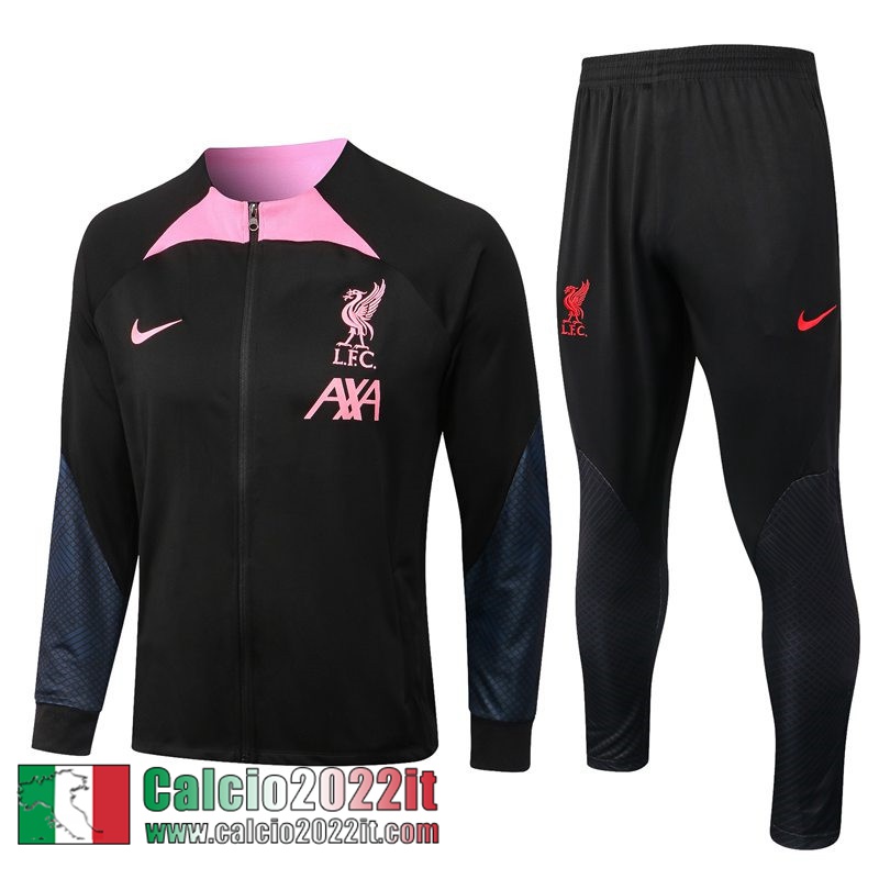 Liverpool Full Zip Giacca Nero Uomo 2022 2023 JK496