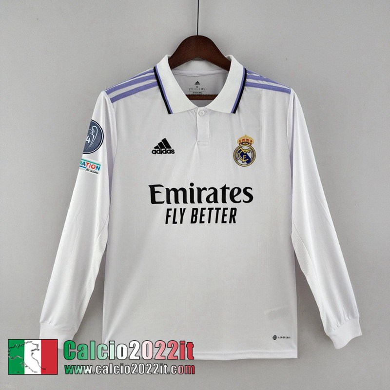 Real Madrid Maglia Calcio Prima Uomo Manga Larga 2022 2023 KL06