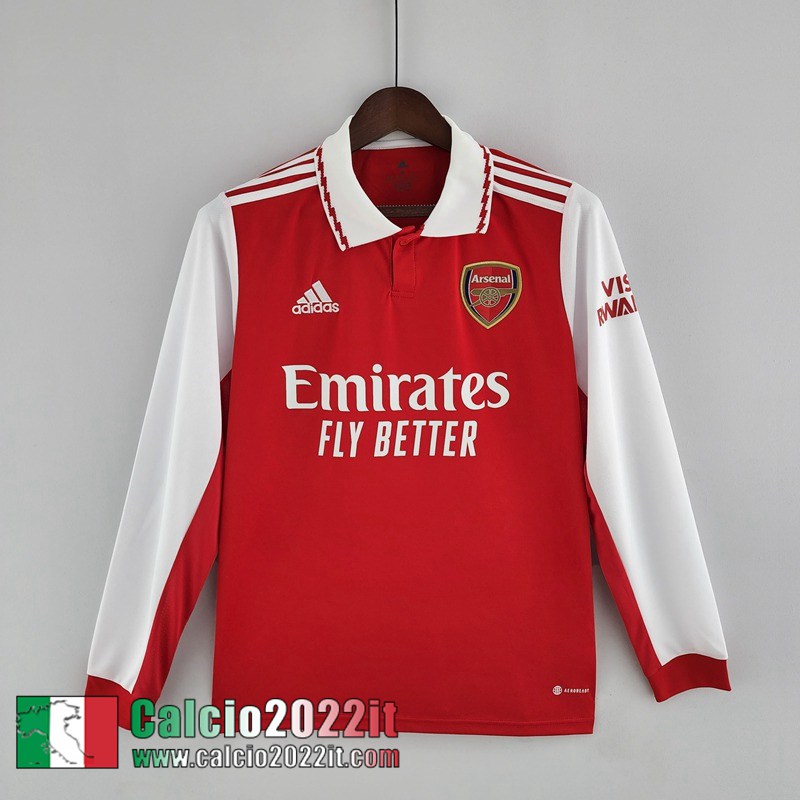 Arsenal Maglia Calcio Prima Uomo Manga Larga 2022 2023 KL10