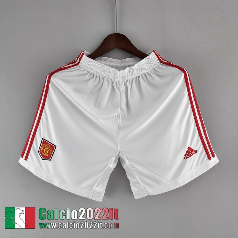Manchester United Pantaloncini Calcio Bianco Uomo 2022 2023 DK183