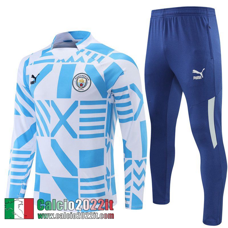 Manchester City Tute Calcio Bianco blu Uomo 2022 2023 TG305