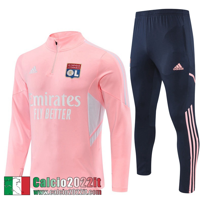 Olympique Lione Tute Calcio rosa Uomo 2022 2023 TG315