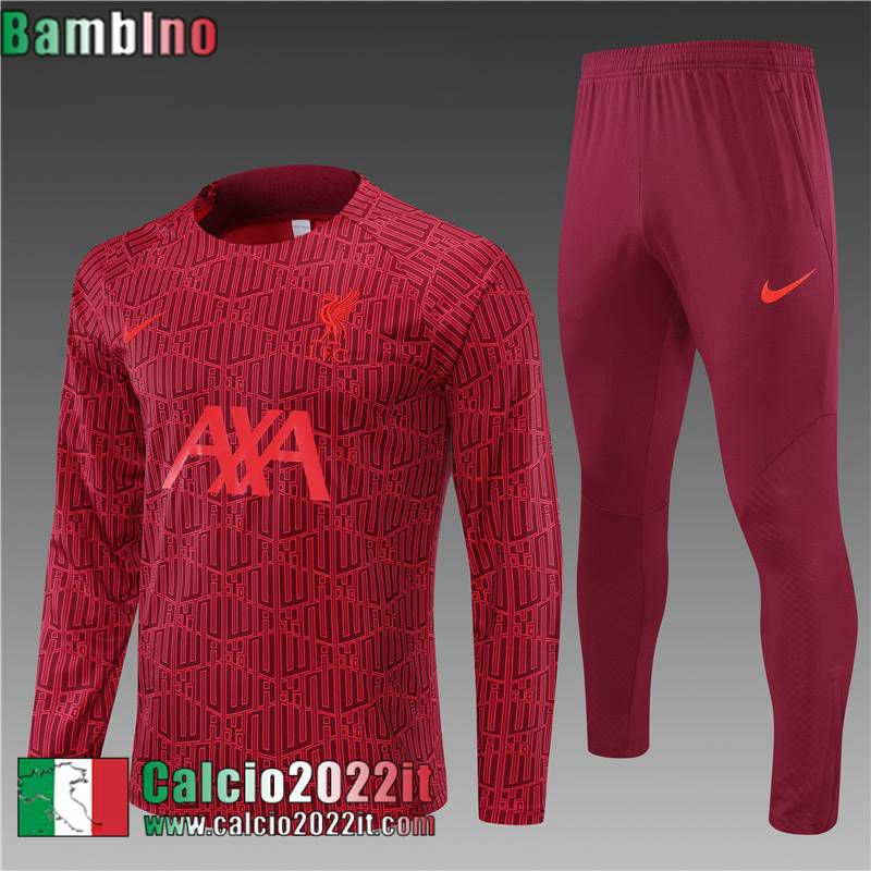 Liverpool Tute Calcio rosso Bambini 2022 2023 TK315