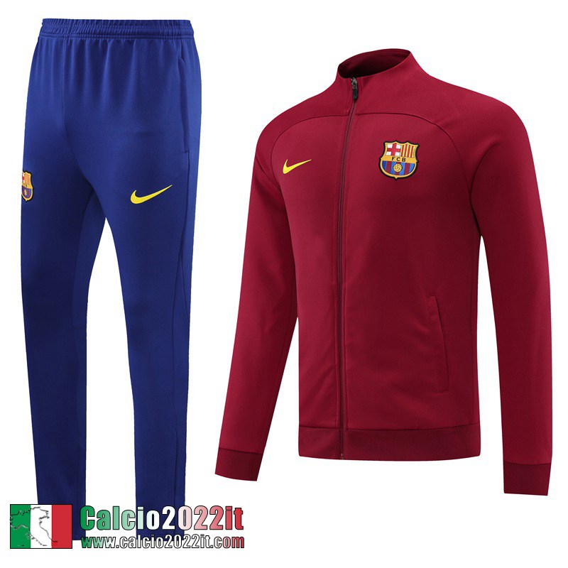 Barcellona Full-Zip Giacca rosso Uomo 2022 2023 JK505
