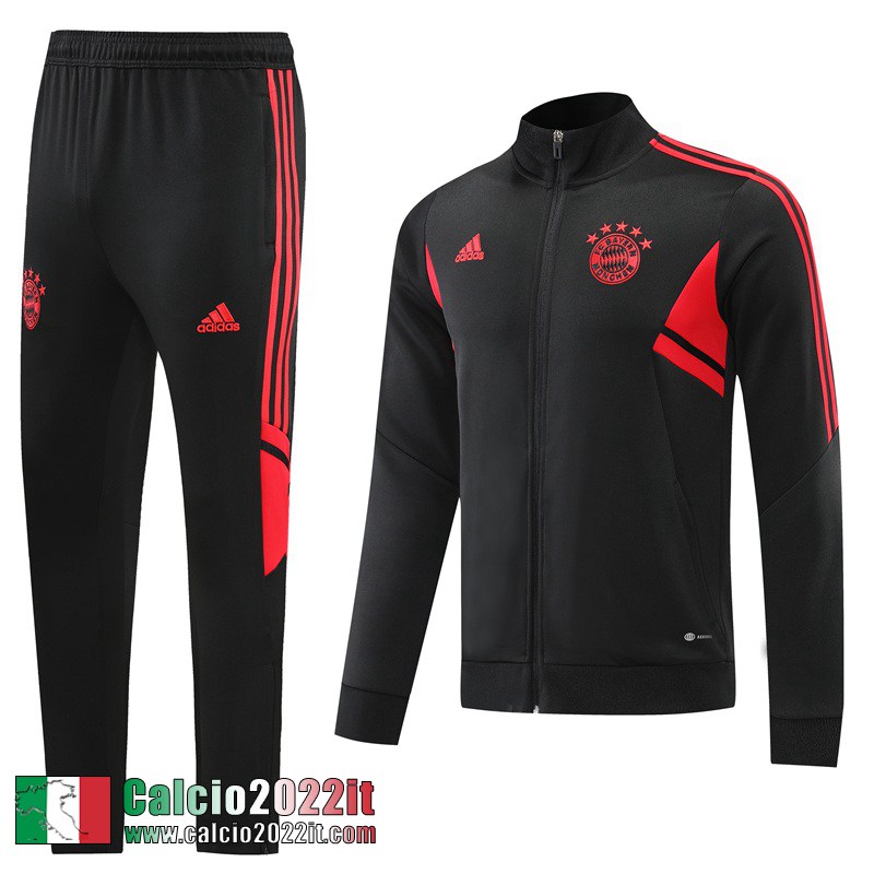 Bayern Monaco Full-Zip Giacca Nero Uomo 2022 2023 JK506