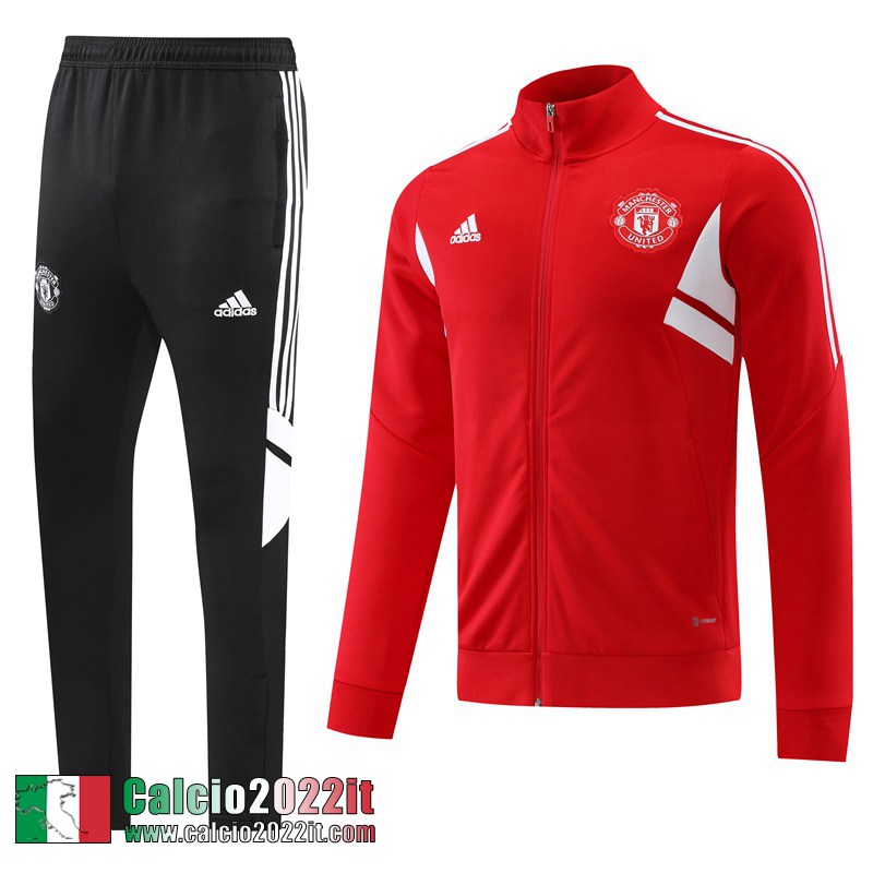 Manchester United Full-Zip Giacca rosso Uomo 2022 2023 JK516