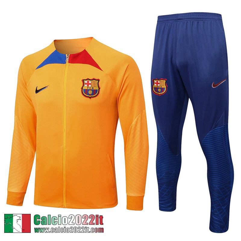 Barcellona Full-Zip Giacca arancia Uomo 2022 2023 JK522