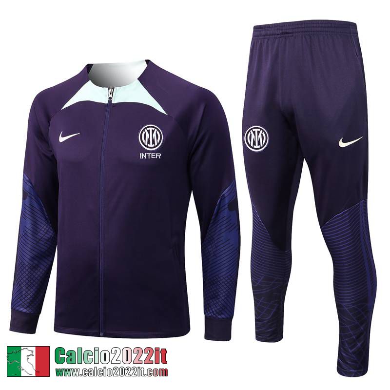 Inter Milan Full-Zip Giacca Viola Uomo 2022 2023 JK524