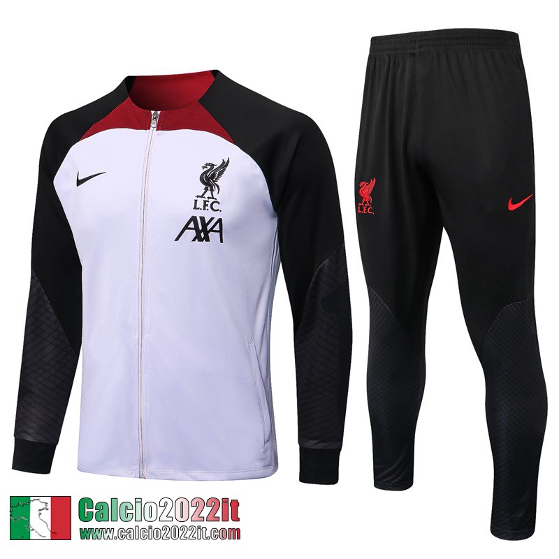 Liverpool Full-Zip Giacca Bianco Uomo 2022 2023 JK531