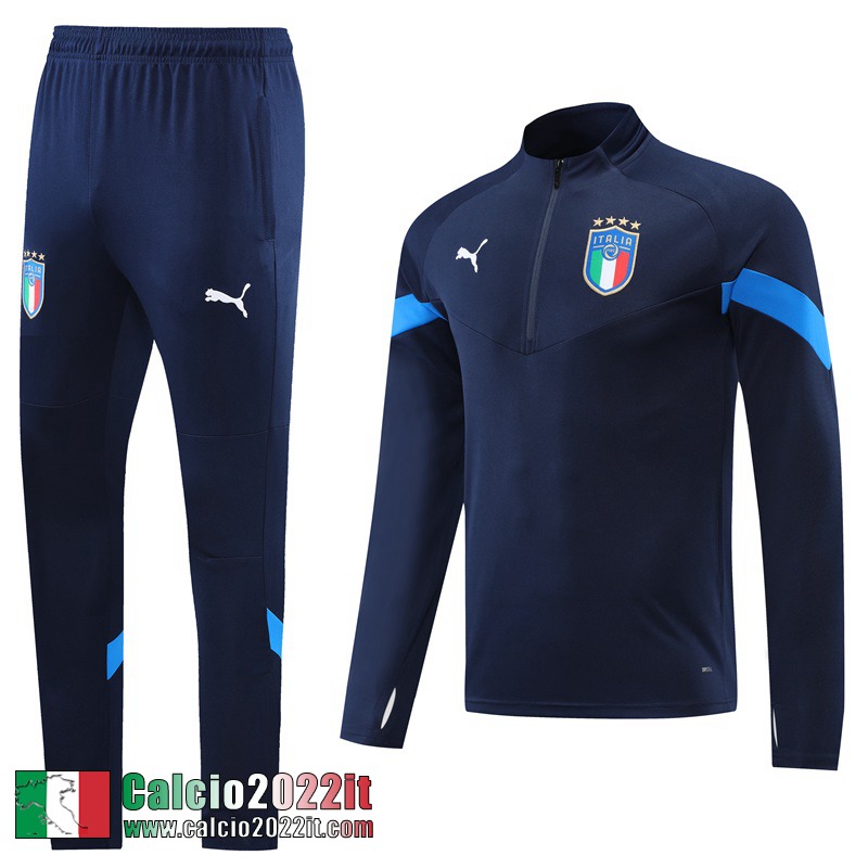 Italia Tute Calcio Blu Reale Uomo 2022 2023 TG460