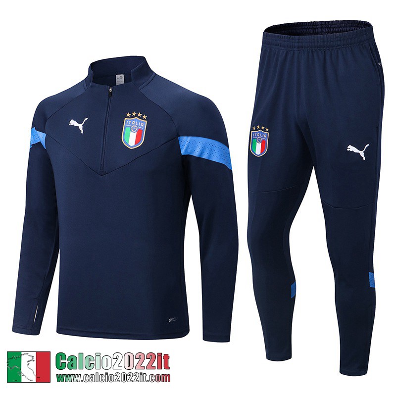 Italia Tute Calcio Blu Reale Uomo 2022 2023 TG468