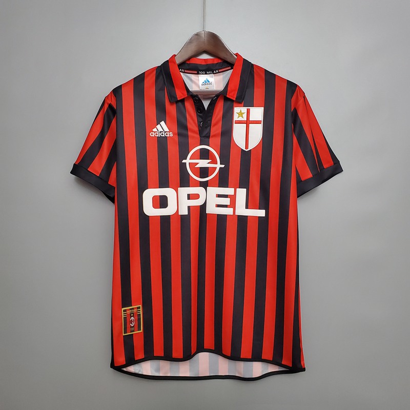 AC Milan Retro Maglia Calcio Prima Uomo 99-00
