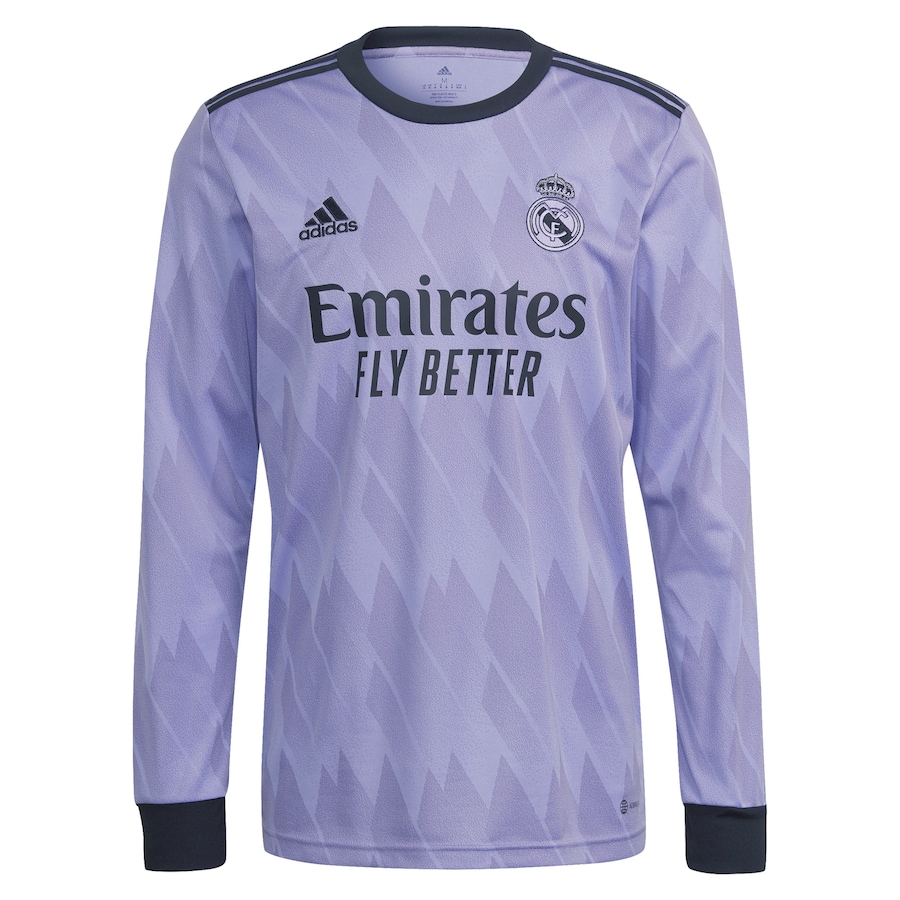 Real Madrid Maglia Calcio Seconda Manga Larga Uomo 2022 2023