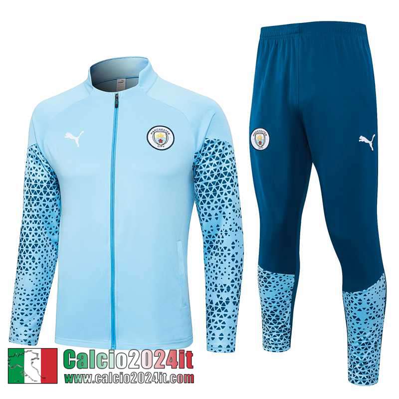 Manchester City Full-Zip azzurro Uomo 2023 2024 B45