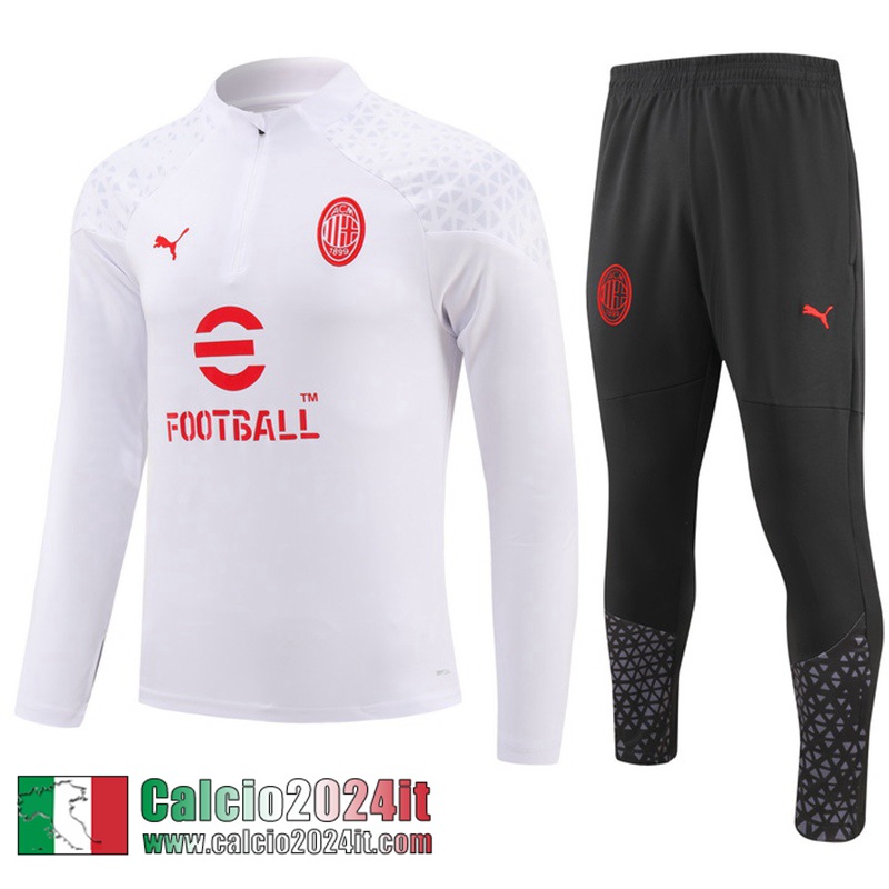AC Milan Tute Calcio Bianco Uomo 2023 2024 A106