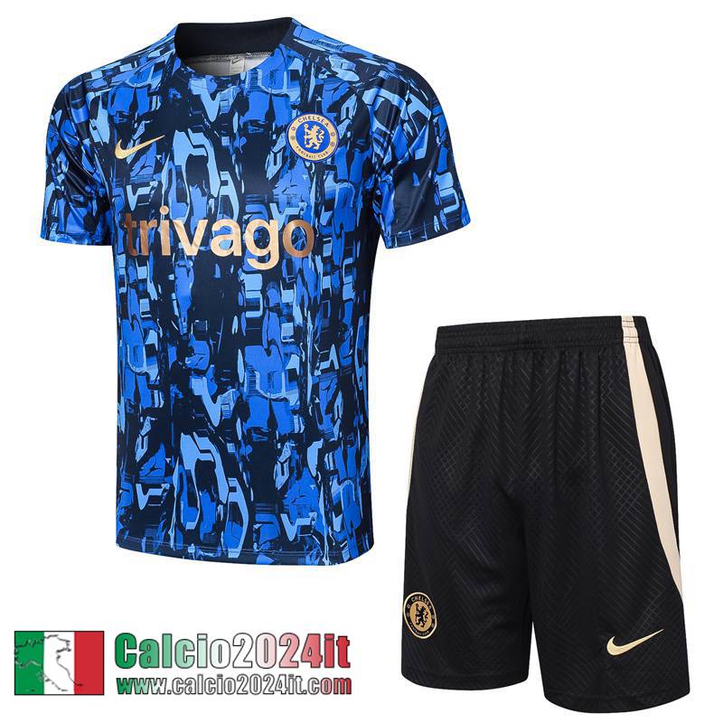 Chelsea Tute Calcio T Shirt blu Uomo 2023 2024 A133