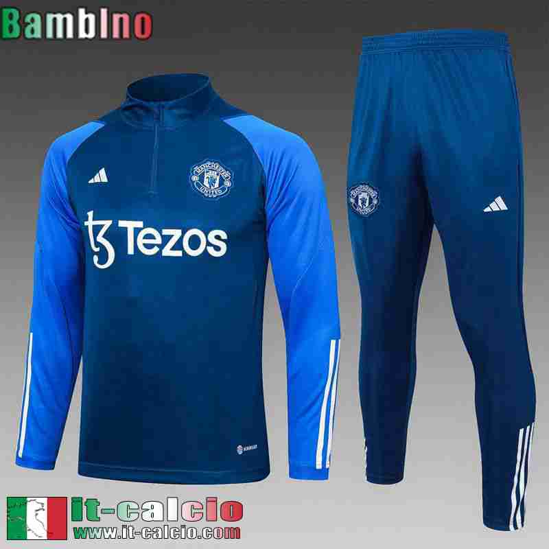 Manchester United Tute Calcio blu Bambino 2023 2024 C41