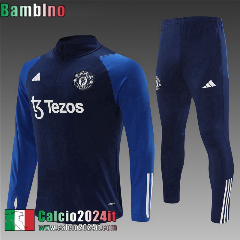 Manchester United Tute Calcio blu navy Bambino 2023 2024 C46