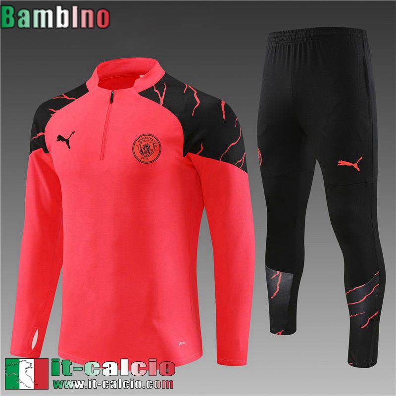 Manchester City Tute Calcio rosso Bambino 2023 2024 C49