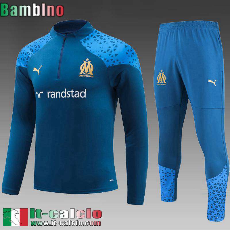 Marsiglia Tute Calcio blu Bambino 2023 2024 C58