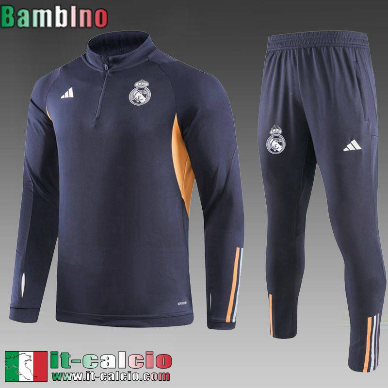 Real Madrid Tute Calcio grigio scuro Bambino 2023 2024 C61