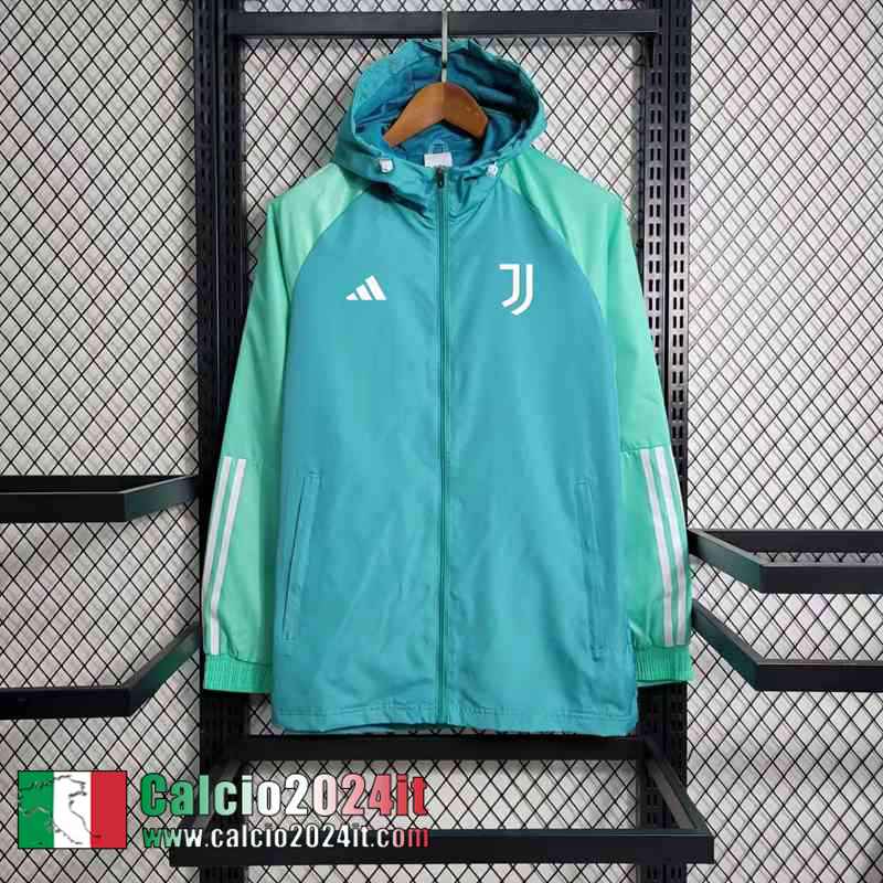 Juventus Giacca A Vento Blu verde Uomo 2023 2024 D141