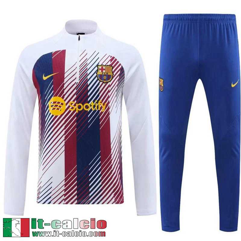 Barcellona Tute Calcio Bianco Uomo 2023 2024 A86