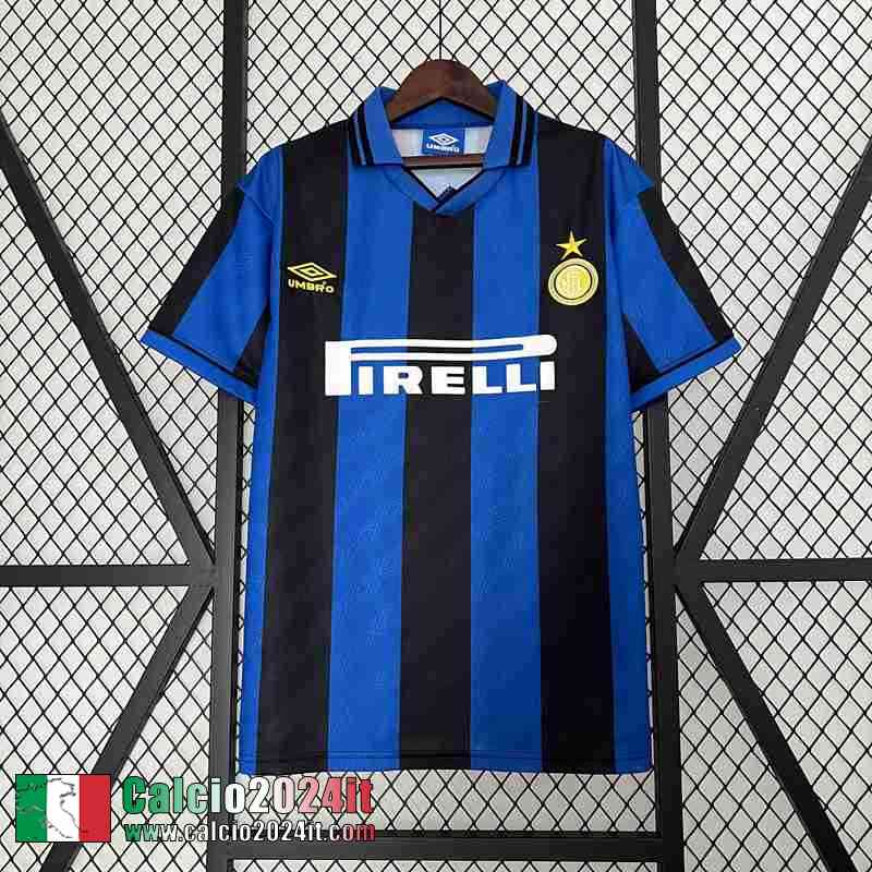 Inter Milan Retro Maglia Calcio Prima Uomo 95-96 FG369