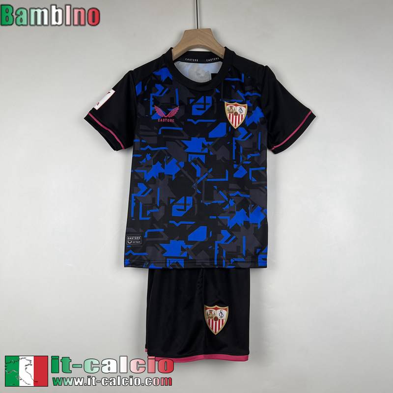 Sevilla Maglia Calcio Terza Bambini 2023 2024