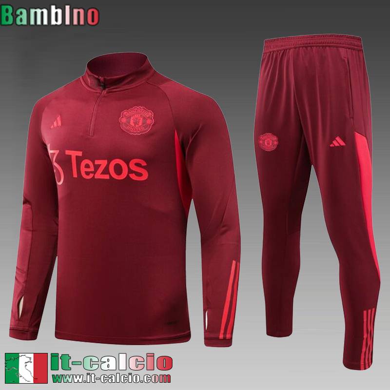 Manchester United Tute Calcio + PANTALONI Bambini 2023 2024 C82