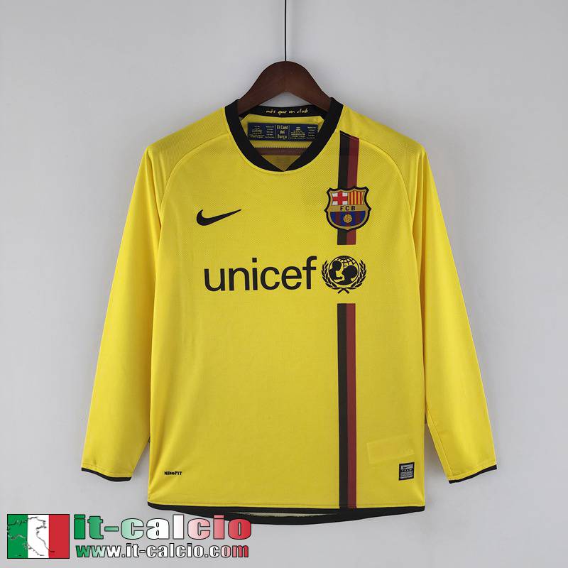 Barcellona Retro Maglia Calcio Seconda Uomo Manga Larga 08/09 FG221