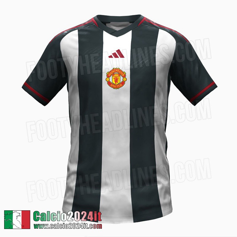 Manchester United Maglia Calcio Versione trapelata Seconda Uomo 2023 2024