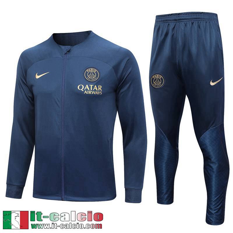 PSG Full-Zip Giacca blu Uomo 2023 2024 JK703