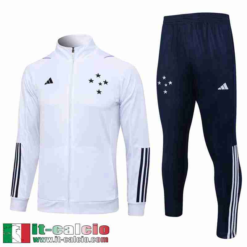 Cruzeiro Full-Zip Giacca Bianco Uomo 2023 2024 JK708