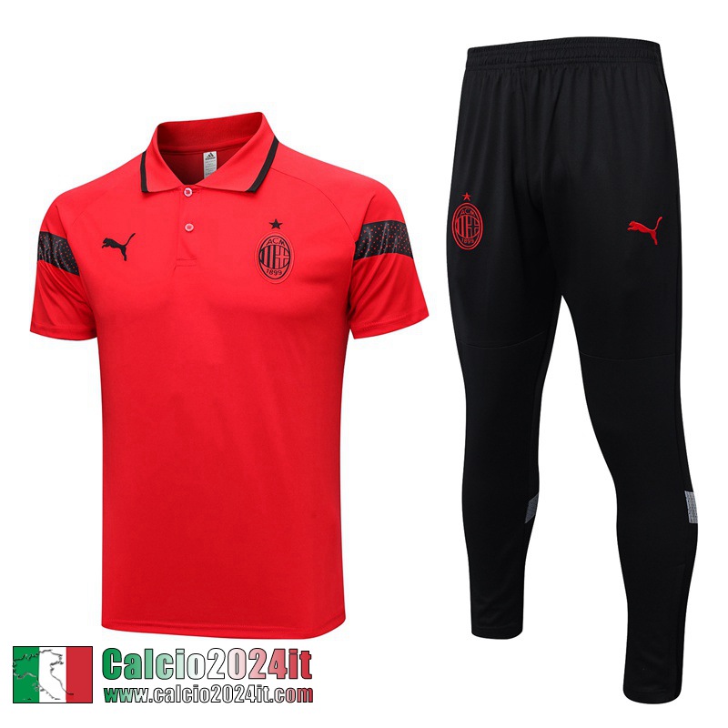AC Milan Polo Shirts rosso Uomo 2023 2024 PL644
