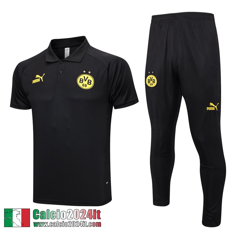 Borussia Dortmund Polo Shirts nero Uomo 2023 2024 PL646