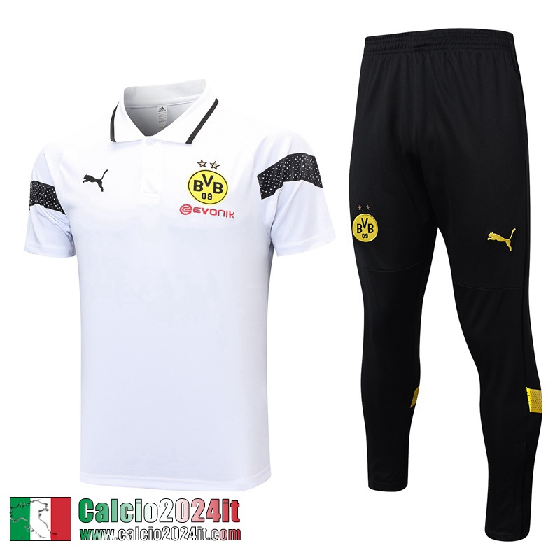 Borussia Dortmund Polo Shirts Bianco Uomo 2023 2024 PL650