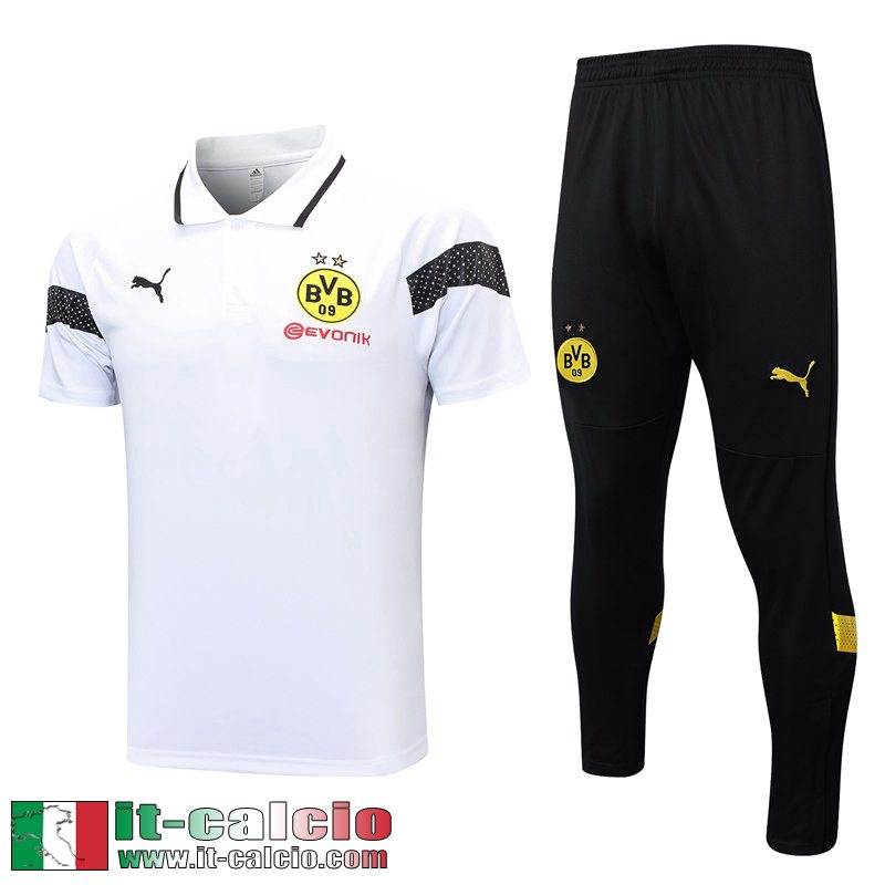 Borussia Dortmund Polo Shirts Bianco Uomo 2023 2024 PL650