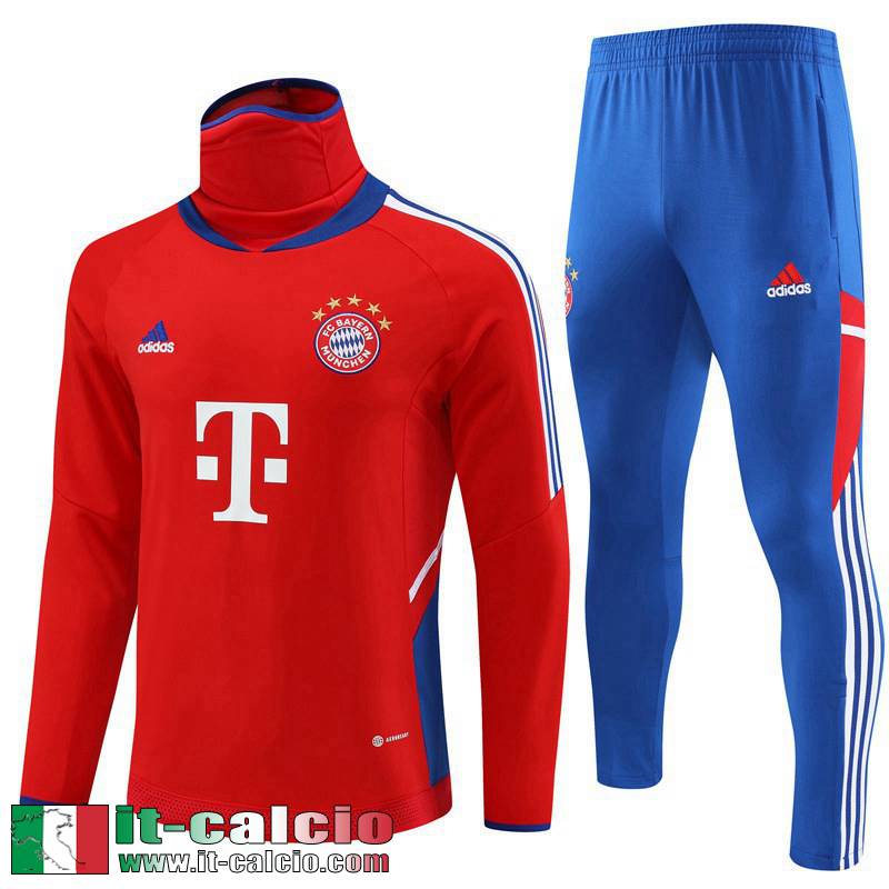 Bayern Monaco Tute Calcio Collo alto rosso Uomo 2022 2023 TG706