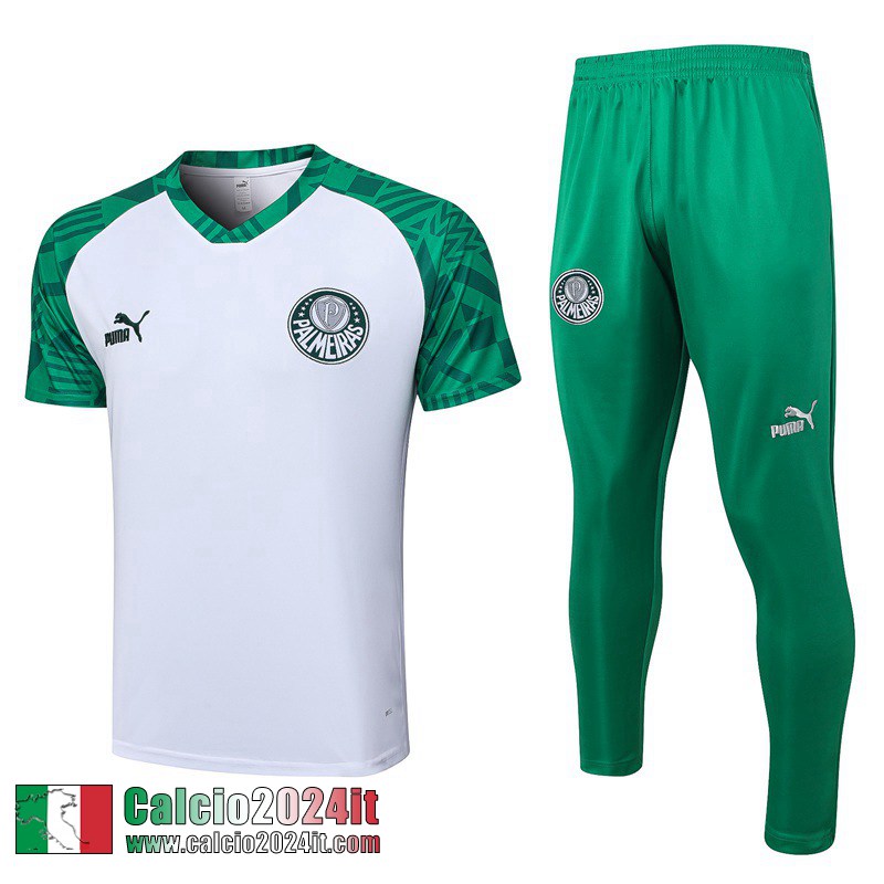 Palmeiras Tute Calcio T Shirt Bianco Uomo 2023 2024 TG752