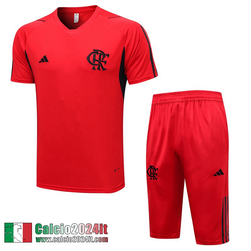 Flamengo Tute Calcio T Shirt rosso Uomo 2023 2024 TG757