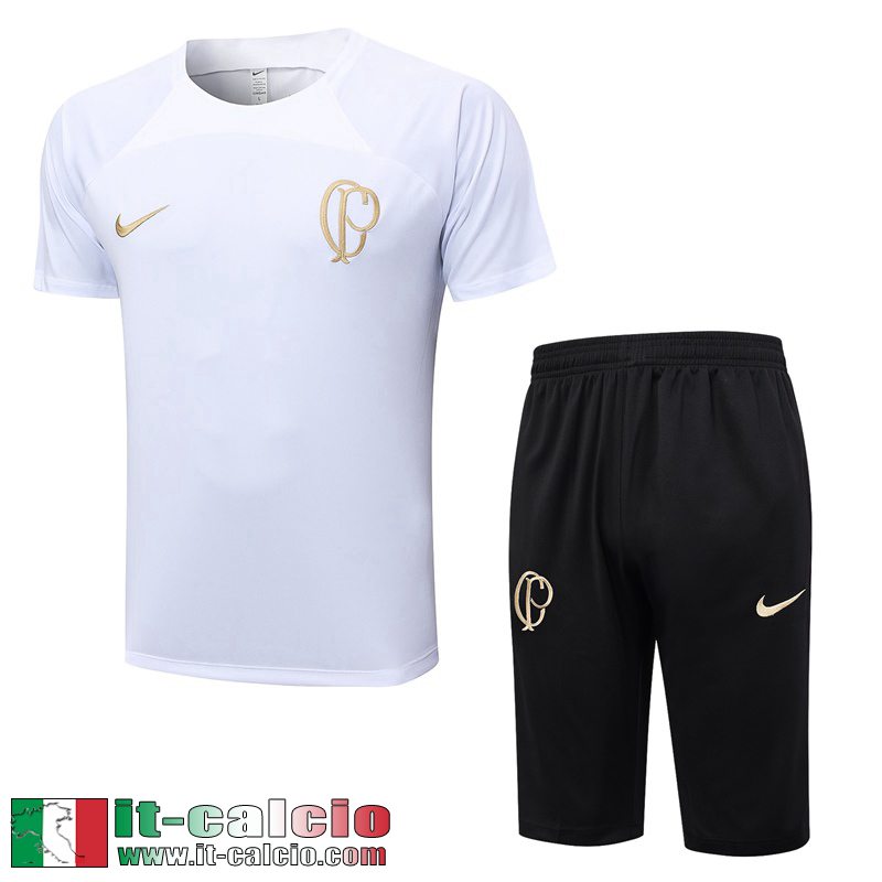 Corinthians Tute Calcio T Shirt Bianco Uomo 2023 2024 TG759