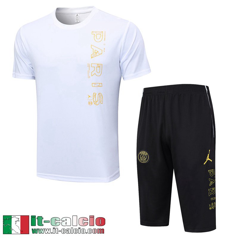 PSG Tute Calcio T Shirt Bianco Uomo 2023 2024 TG769