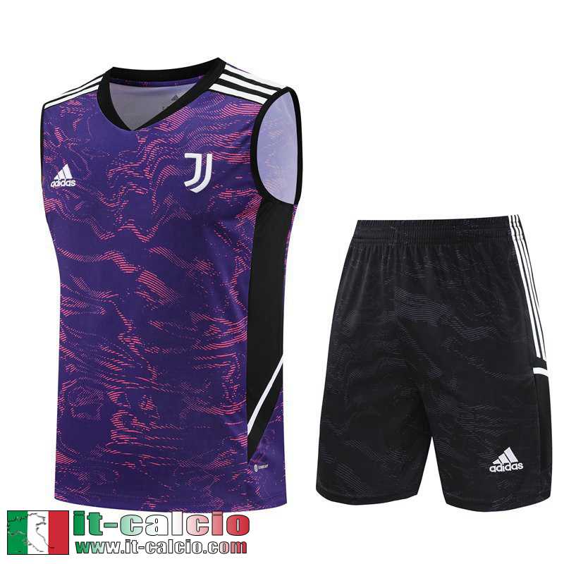 Juventus Tute Calcio Senza maniche Viola Uomo 2023 2024 TG781