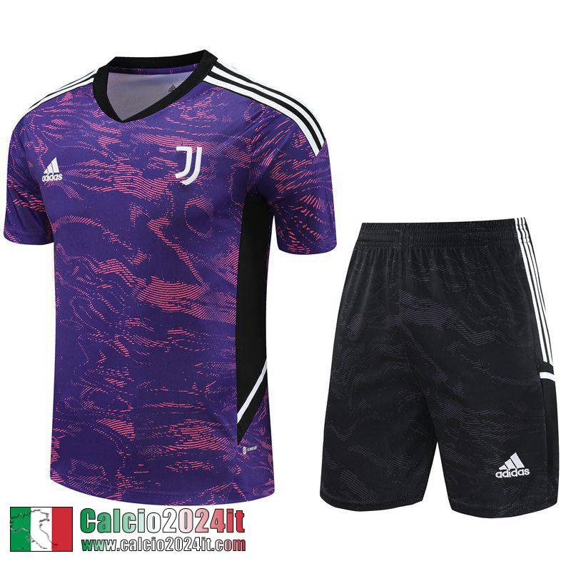 Juventus Tute Calcio T Shirt Viola Uomo 2023 2024 TG782